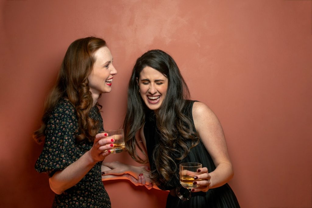 "Two friends having an honest conversation"