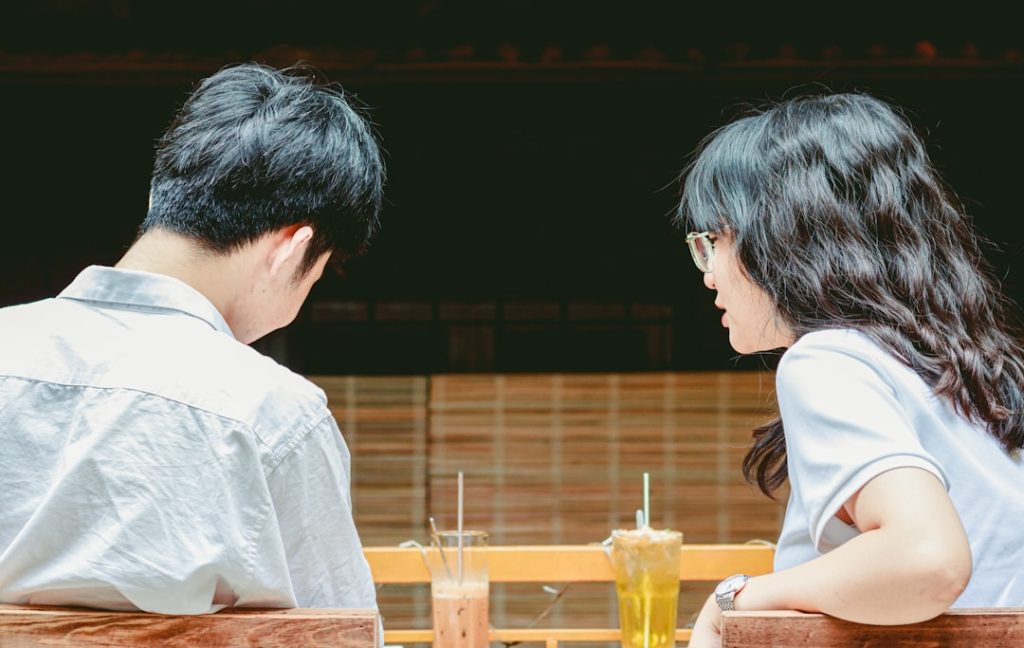 Couple talking about recurring arguments